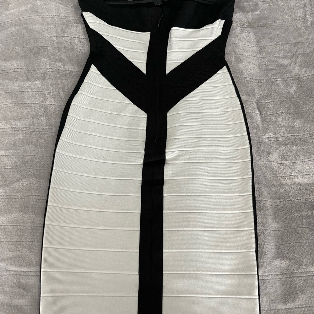 Herve Leger Nerves of Steel Bandage Dress side S - Picture 5 of 9